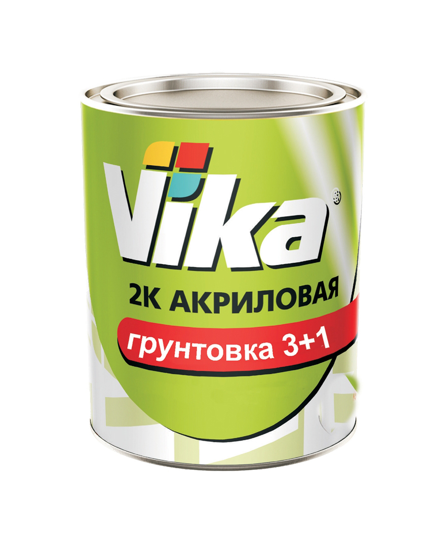 Грунт VIKA 2К  3+1 HS акриловый серый 0,6кг +отв. 0,12кг