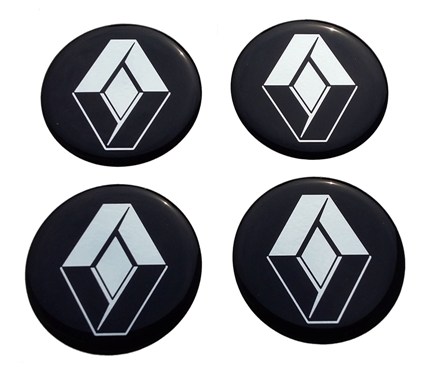 Эмблема на диски и колпаки самоклеящ. 60мм Renault к-т