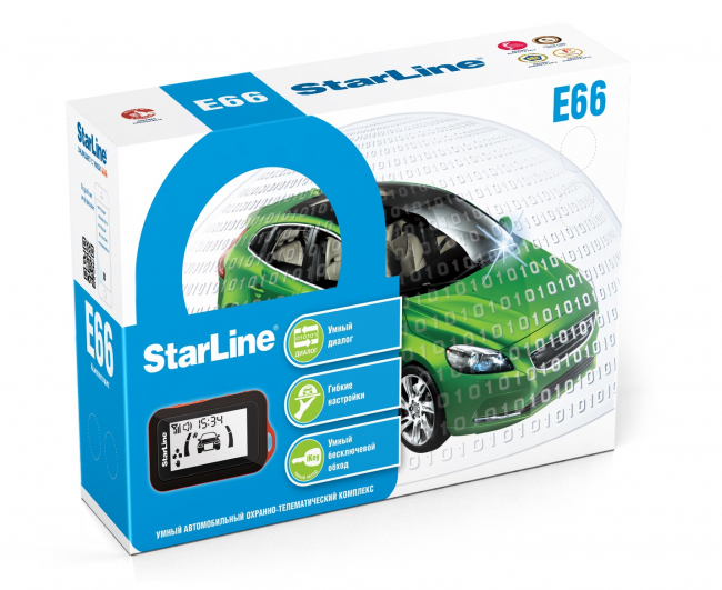 Автосигнализация StarLine E66 2CAN LIN Eco 