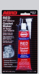 Герметик-прокладка красный до 343С  42,5гр  ABRO США (12)