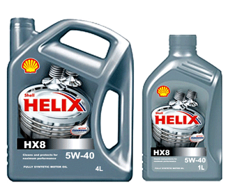 Shell HX8 5w40  1л (синт)  масло моторное