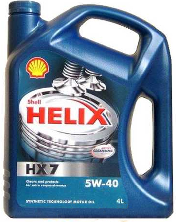 Shell HX7 5w40  4л (п/синт)  масло моторное