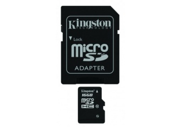 Flash-карта 16GB microSDHC class10+adapter  Kingston SD