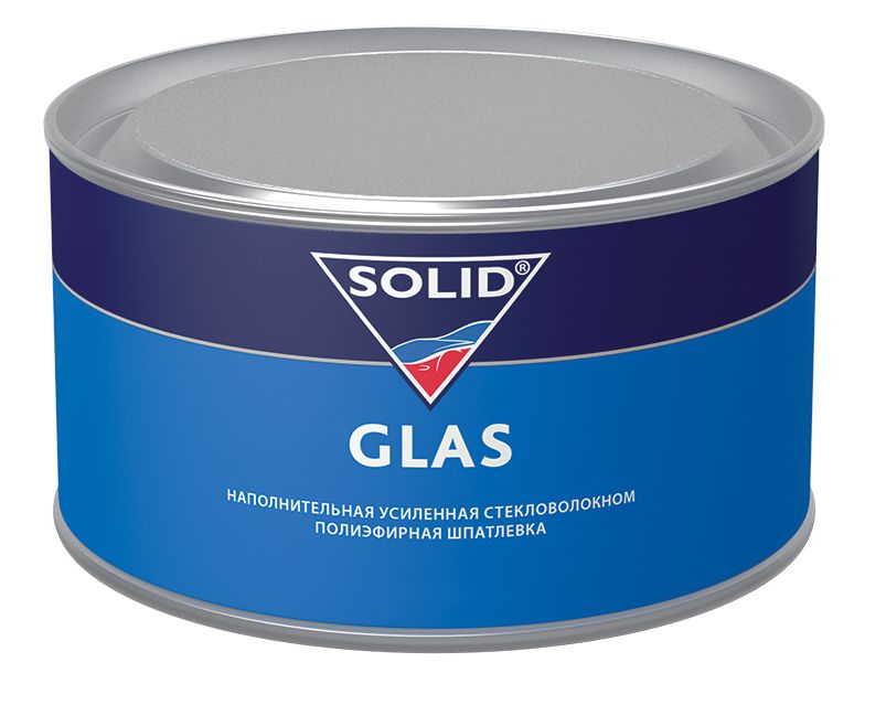 Шпатлевка наполняющая, усиленная стекловолокном SOLID GLAS  500мл  SOLID CLASSIC LINE (24)