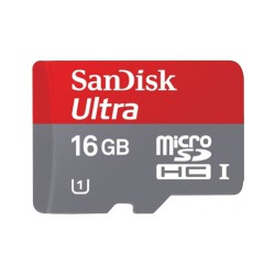 Flash-карта 16GB microSDHC Class10+adapter  Sandisk