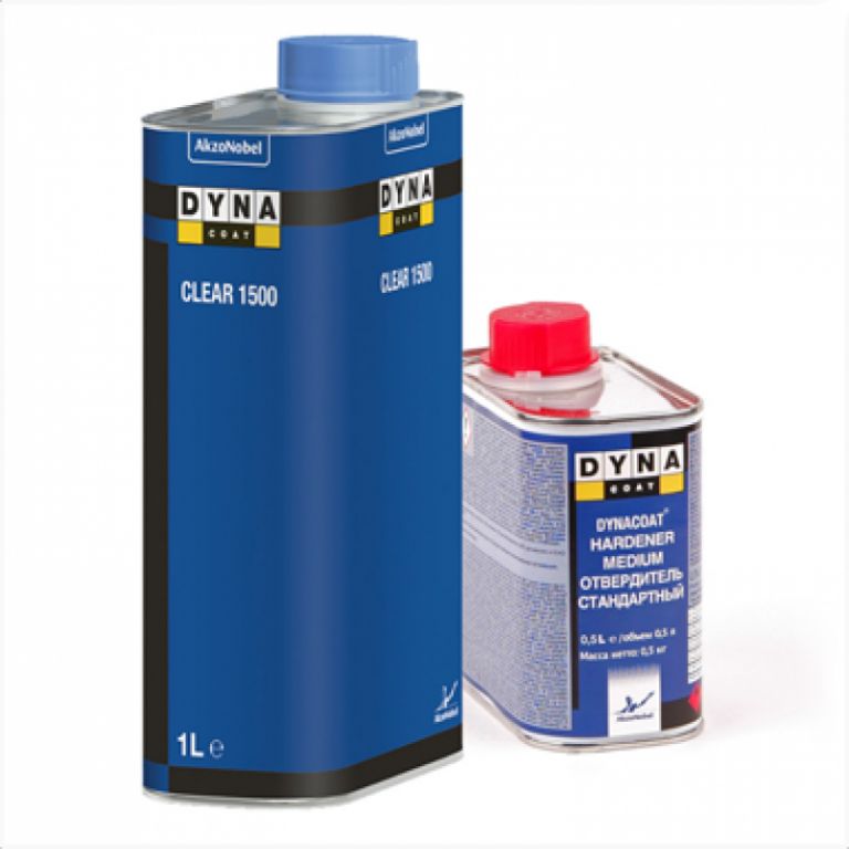 Лак прозрачный Dynacoat Clear 1500 Стандартный 1л+Отвердитель Medium 0,5л DYNA (6)