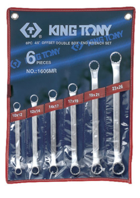 Ключ накидной набор 10-26мм 6 пр. KING TONY  