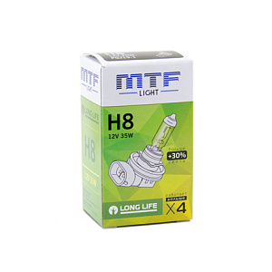 Лампа H8  35W 12V Long Life+30%  MTF