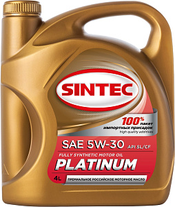SINTEC Platinium 7000 5W-30  4л (синт) A3/B4 масло моторное
