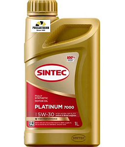 SINTEC Platinium 7000 5W-30  1л (синт) A3/B4 масло моторное
