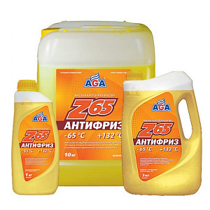 Антифриз AGA Z65  (-65С до +132С) желтый 5 л 