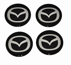 Эмблема на диски и колпаки самоклеящ. 60мм Mazda к-т