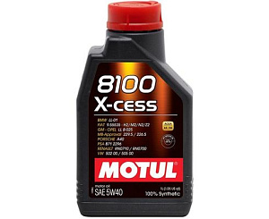MOTUL 8100 X-Cess 5W-40 SN/CF A3/B4 (100%синт) 1л  масло моторное