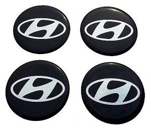 Эмблема на диски и колпаки самоклеящ. 60мм Hyundai к-т