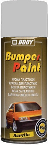 Краска-спрей для бампера BUMPER Paint Светло-серая быстросохнущая 400мл BODY (6)
