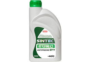Антифриз ANTIFREEZE EURO (G11) -40С зеленый  1кг  SINTEC