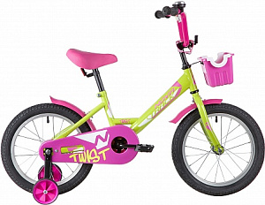 Велосипед 16" TWIST поддерж. колеса (GNP20 салатовый)