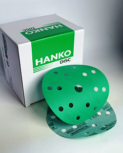 Диск HANKO GREEN P 500 150мм (15 отв., липучка)  (100) 