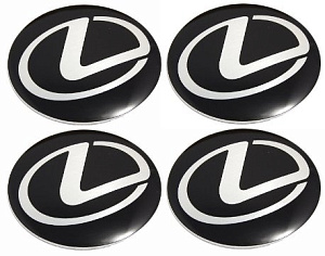 Эмблема на диски и колпаки самоклеящ. 60мм Lexus к-т