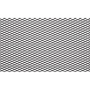 Решетка радиатора декоративная алюм. 1200*200мм черная/серебро