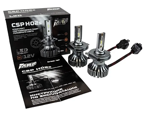 Лампа светодиодная H4 CSP LED H02s AMP 1шт
