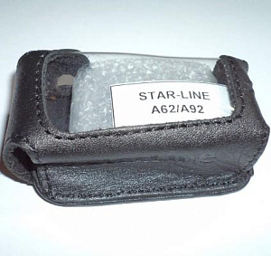 Чехол для брелка StarLine A62/92/64/94 кожа черный