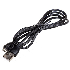 Кабель USB-Lightning 1м черный в коробке SKYWAY