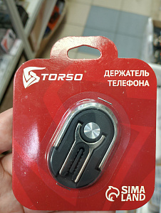 Держатель сотового телефона TORSO в дефлектор черный