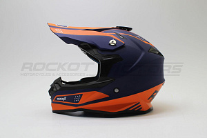 Шлем кроссовый ROCKOT RM-216 Soul (L, XL) (оранжевый/синий матовый)