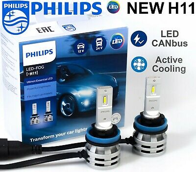 Лампа светодиодная H11 6500K 12/24V Canbus PHILIPS (2шт) 