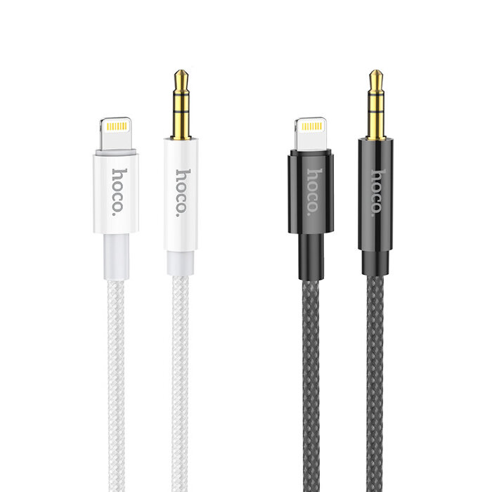 Кабель AUX  Lightning - jack 3.5 мм 1м  HOCO