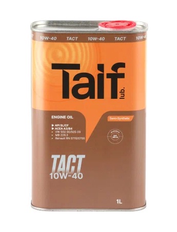 TAIF TACT 10W-40  1л (п/синт) SL/CF  масло моторное