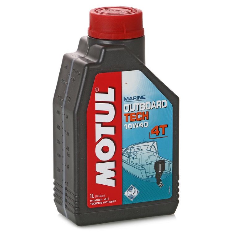 MOTUL Outboard TECH 4T 10W-40 SJ/SG (синт.) 1л масло моторное для подвесных и кормовых лод.двиг.
