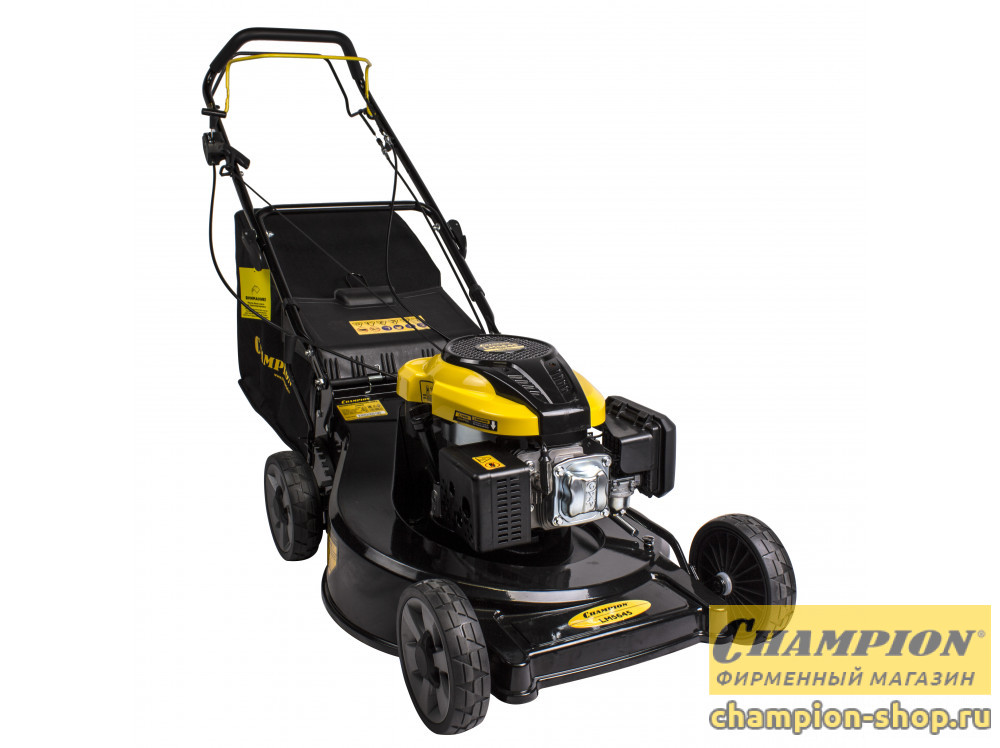 Газонокосилка Champion LM5645 (4,4кВт/6,0л.с. 56см, 75л, 25-80мм, 1рычаг/8, 44кг, 2в1)
