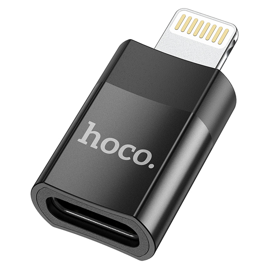 Переходник HOCO UA17, Lightning - Type-C, черный
