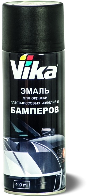 Краска-спрей для бампера Черная 520 мл VIKA (12)