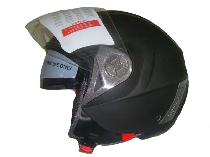 Шлем открытый со стеклом SAFELEAD HF-221 S 55-56 черный матовый 
