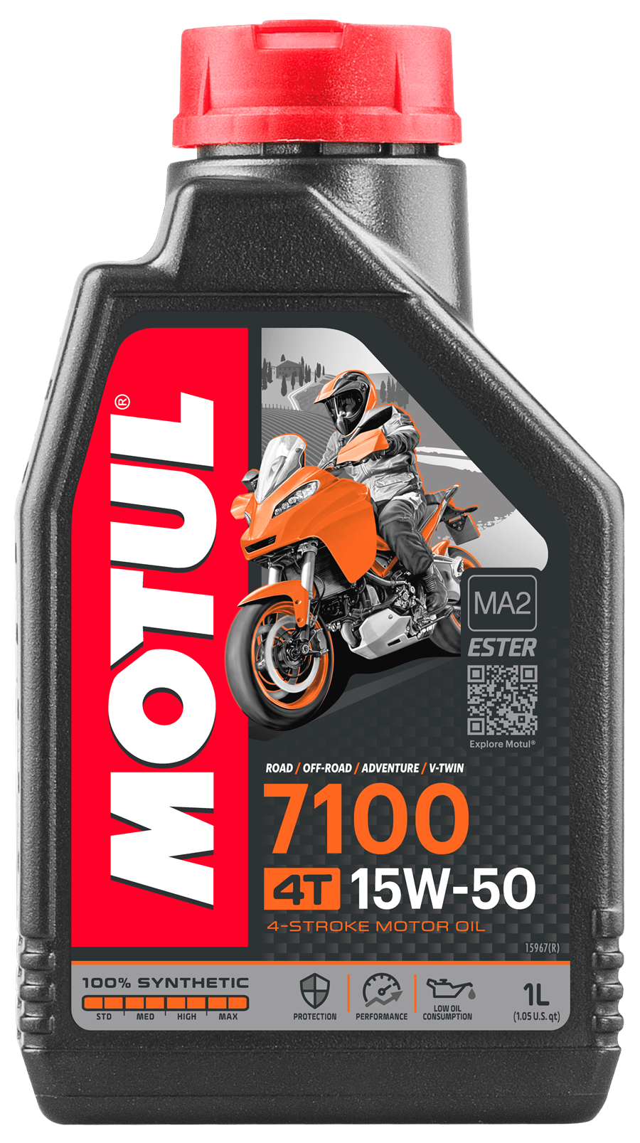 MOTUL 7100 Ester 4T 15W-50 SP, MA2 (синт) 1л  масло моторное