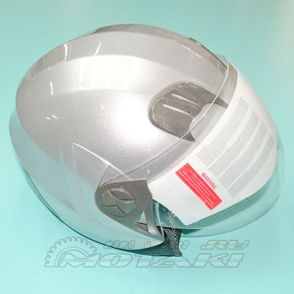 Шлем открытый со стеклом SAFELEAD HF-221 M 57-58 серебристый