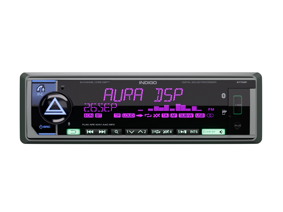 Автомагнитола AURA INDIGO-877DSP