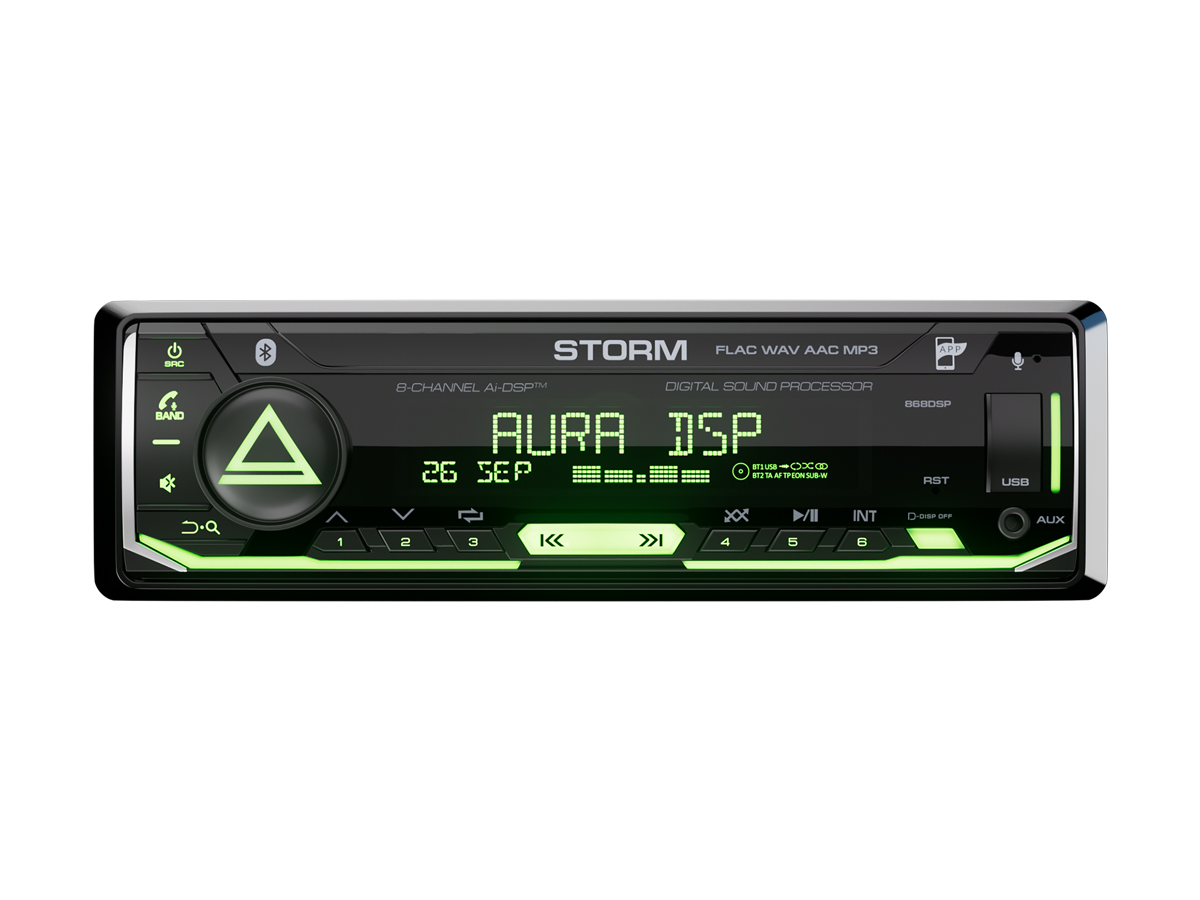 Автомагнитола AURA STORM-868DSP