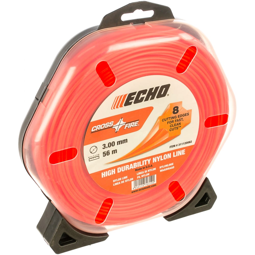 Корды echo. Леска для триммера Echo Titanium Power line 2,5мм 243м круг с2070155. Titanium Power, c2070165.