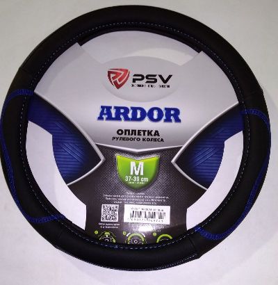 Оплетка  руля PSV ARDOR черный/отстр. синяя M