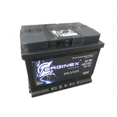 Аккумулятор ERGINEX 6CT-62.0(e)2Ач (обратная полярность) 12В 550А 242*175*190