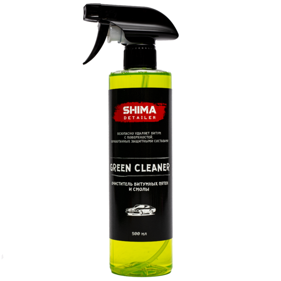 Очиститель битума и смолы Green cleaner 500мл Shima Detailer