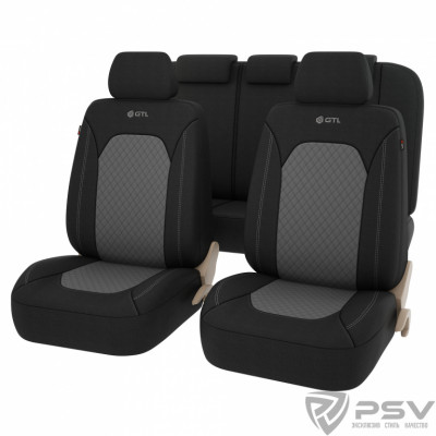 Авточехлы PSV GTL Romb т.серый