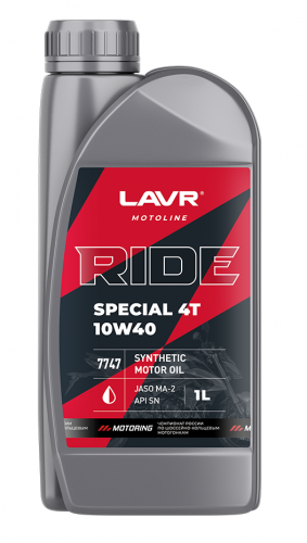 LAVR MOTO Snow 4T 0W-40 1л (синт)  масло моторное