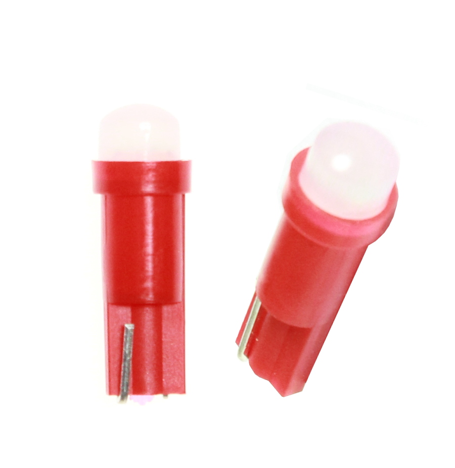 Лампа 12V светодиод безцокольный (1chip) повышенной яркости красная