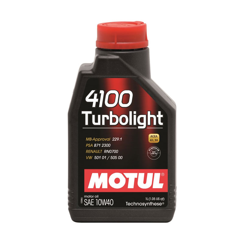 MOTUL 4100 Turbolight 10W-40 SM/CF (синт) 1л  масло моторное