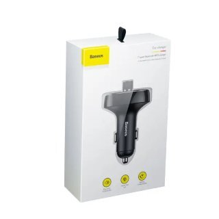 Модулятор FM 2USB черный BASEUS T shaped S-09